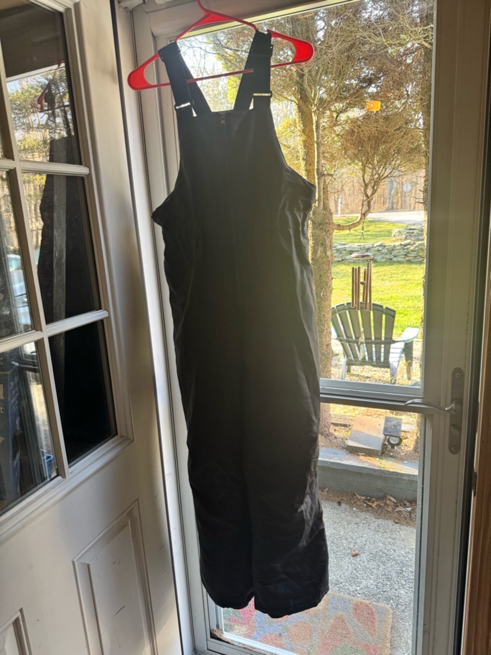 Children's Place Black Zip-Front Snow Bib